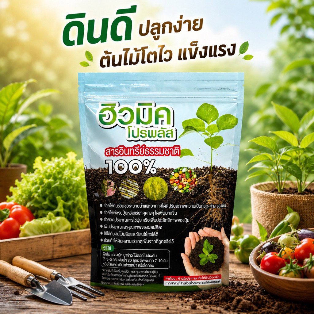 ฮิวมิคโปรพลัส สารอินทรีย์ธรรมชาติ 100%