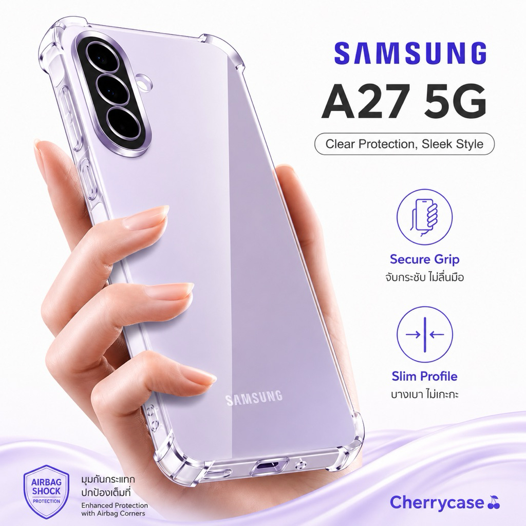 เคสใสนิ่ม กันกระแทก  Samsung Galaxy A27 5G  กันกล้อง