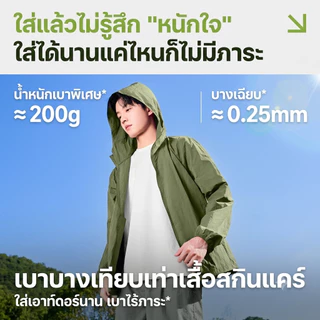 HAICOO เสื้อคลุมกันแดด UV UPF100+ ไนลอน 100% มีฮู้ด เบาบาง เจาะรูระบายอากาศ M-4XL