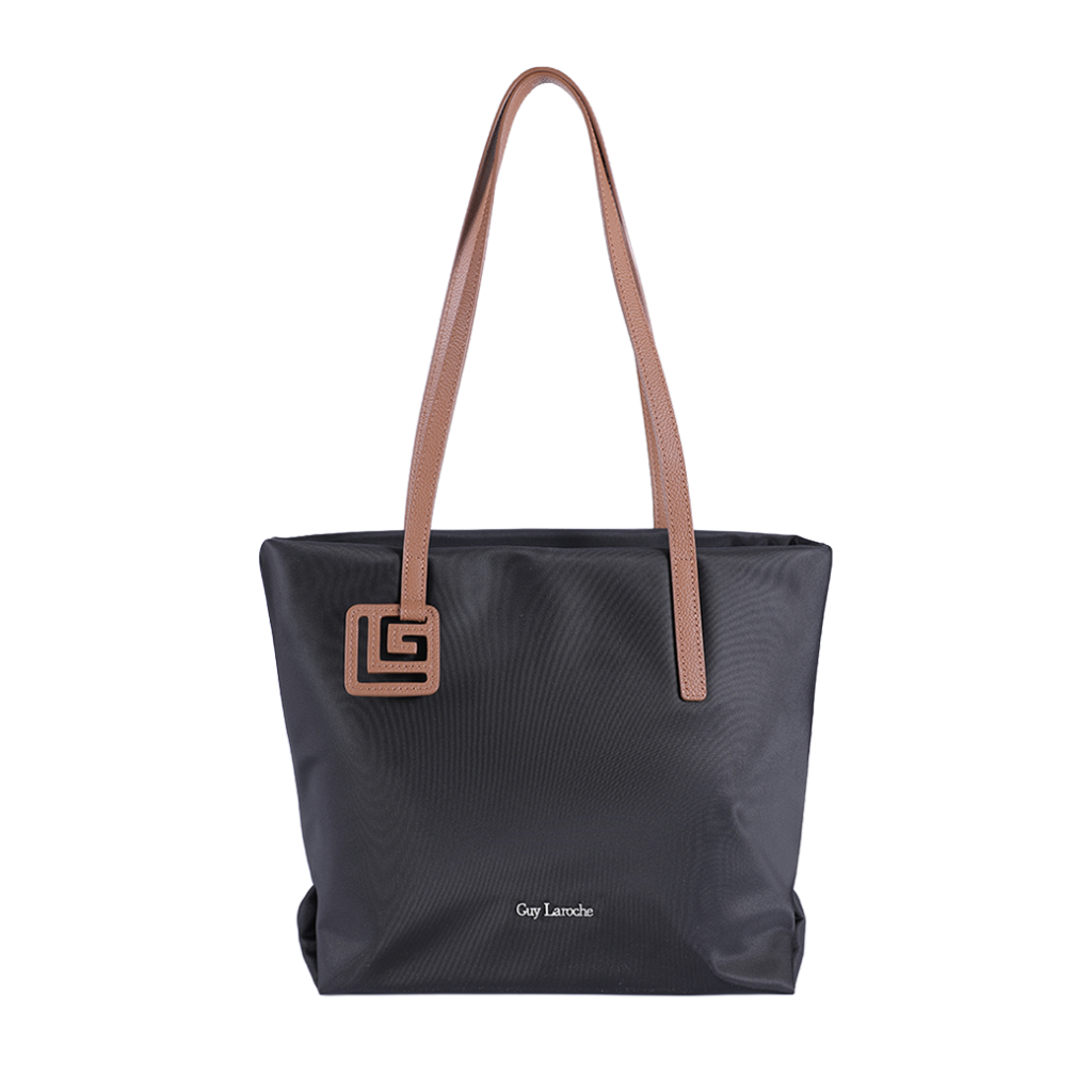 Guy Laroche กระเป๋าสะพายทำจากผ้าไนล่อน - สีดำ รุ่น AGH0972TS6BLM