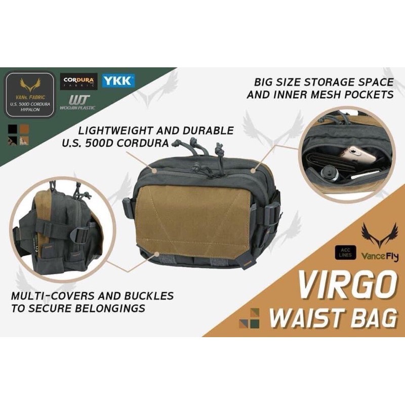Vancefly Virgo waist กระเป๋าคาดเอว คาดอก