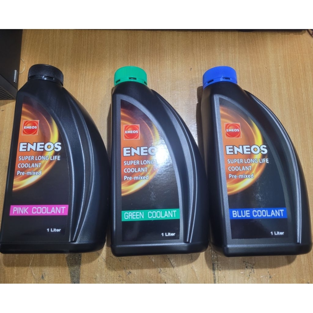 ENEOS น้ำยาหล่อเย็น 1 ลิตร (ชมพู/เขียว/น้ำเงิน)(ไม่ต้องผสมน้ำ) Super long life Coolant