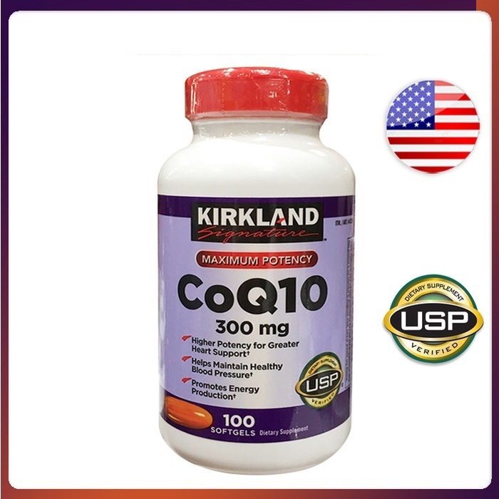 (Exp.01/2028)Kirkland  Signature Coq10 300 mg 100 Softgels Kirkland coq10 100 เม็ด