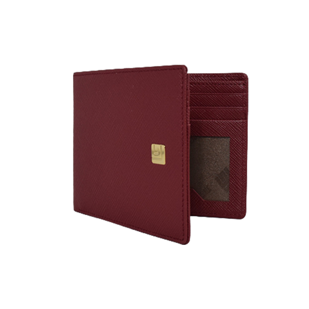 Guy Laroche กระเป๋าสตางค์หนัง พับสั้น 6 CARD สีแดง รุ่น AGP08646S6MRS