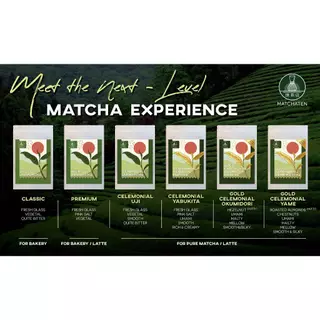 ผงมัทฉะเกรดงานพิธี 100%โอคุมิโดริ (100% Gold Ceremonial Okumidori Matcha Green Tea from Japan 40 กรัม)