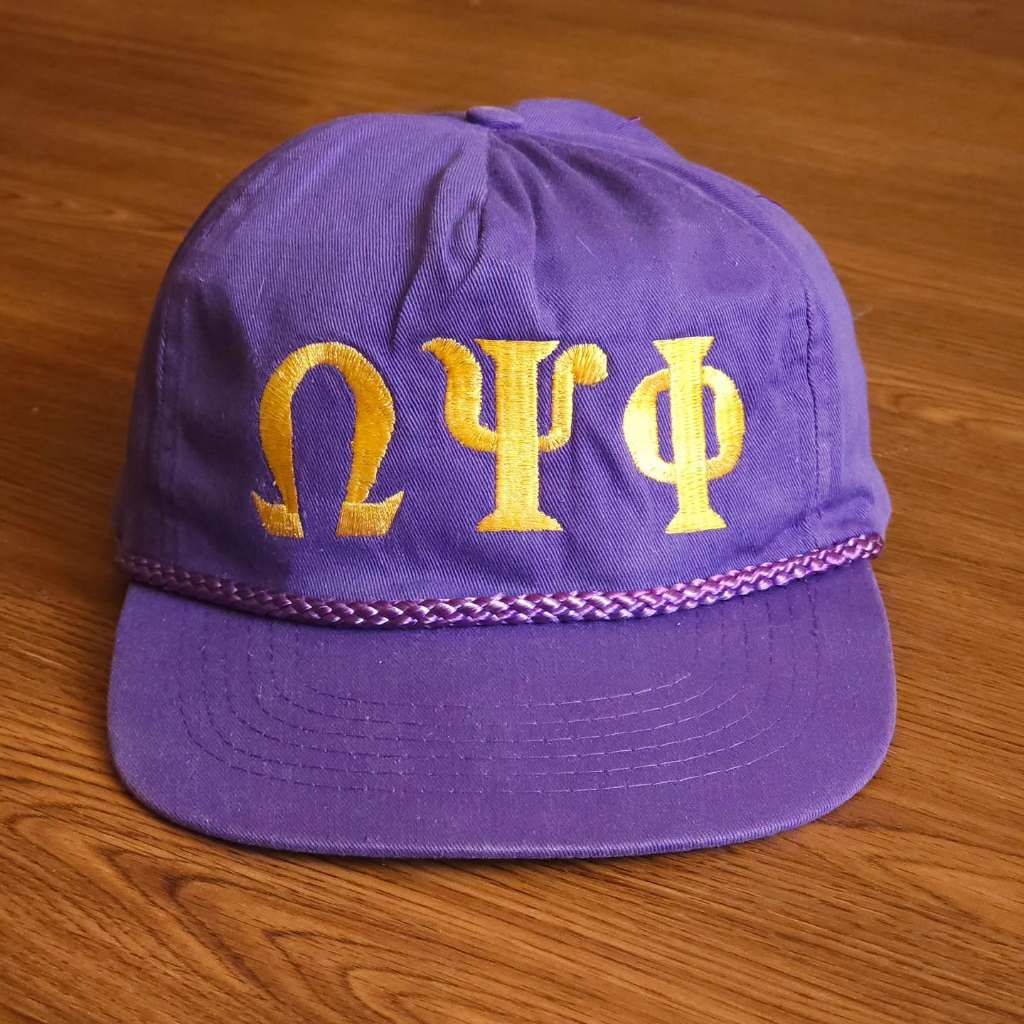 Omega Psi Phil Cap มือสอง​ สภาพ​ดี​ มีรอยยับบ้าง