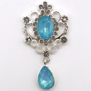 TT12*พร้อมส่ง* พาสเทลฐานเงิน จี้ติดโบว์​ ตุ้งติ้ง​ติด​โบว์​ จี้หยดน้ำ ขนาด 27*53 มม. งานฝีมือ งาน DIY