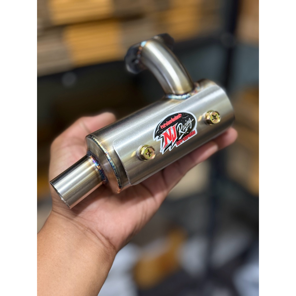 ท่อไอเสียเครื่องตัดหญ้า ZENOAH G45L 143Rll 541RS ท่อสูตรสแตนเลส คุณภาพสูง อุปกรณ์ครบชุด ติดตั้งง่าย