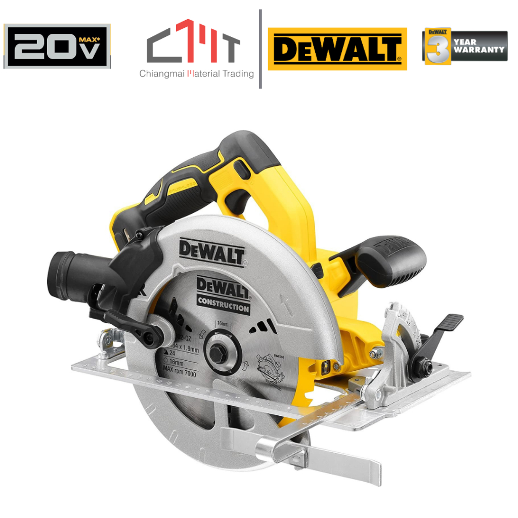 DEWALT เลื่อยวงเดือนไร้สาย 7 นิ้ว 18V (20V Max) No.DCS570N-B1 (เครื่องเปล่า)