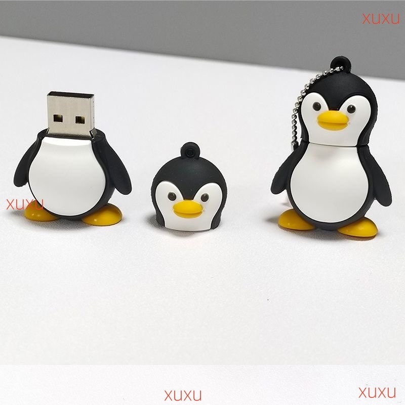 แฟลชไดรฟ์ USB 1GB 2GB 4GB 8GB 16GB 32GB 64GB 128GB 1TB แฟลชไดรฟ์ Cartoon Penguin จัดส่งจากกรุงเทพฯ