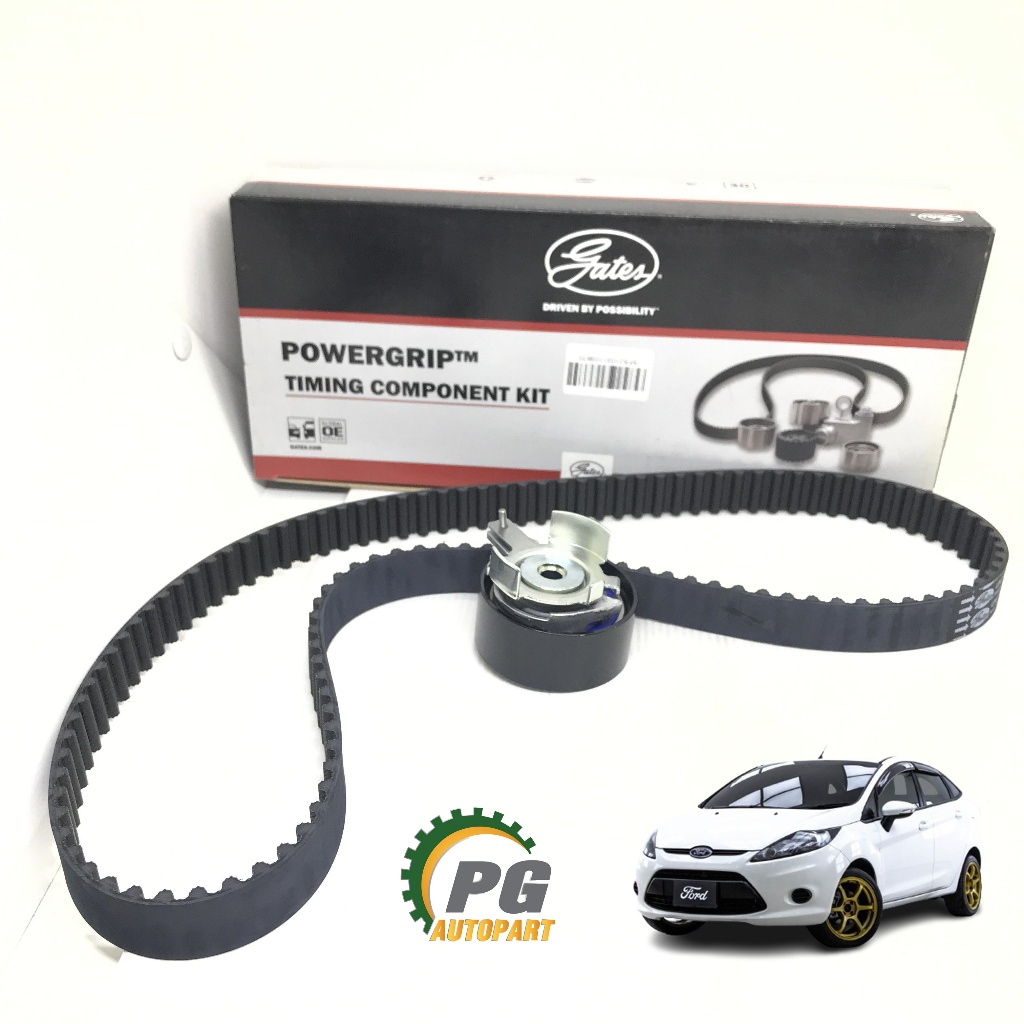 GATES ชุดลูกรอก+สายพานไทมมิ่ง FORD FIESTA 1.4/1.6 ปี 2008,ECOSPORT 1.5TI, FOCUS 1.6 DURATEC
