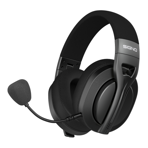 หูฟังไร้สาย Signo WP-602 Astron Wireless Gaming Headset 2.1 USB-A USB-C หูฟังเกมมิ่ง (สีดำ/สีขาว)
