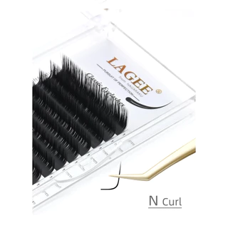 LAGEE Premium Eyelash LC Curl 0.07 ขนตาต่อคุณภาพสูง สำหรับมืออาชีพ ขนนุ่มพิเศษ ติดง่าย สำหรับร้านต่อขนตา