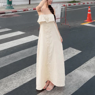 Salu Lanna Sweet (เดรสยาวสาลูลูกคุณ)
