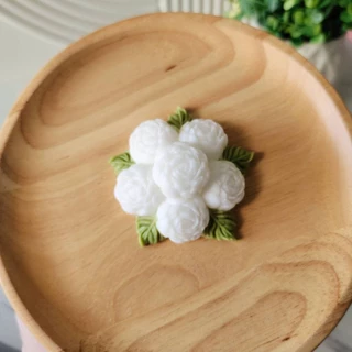 แม่พิมพ์ฟองดอง สำหรับทำขนม วุ้น เค้ก ช็อกโกแลต ขนมต่างๆ รูป พุ่มมะลิ6ดอก
