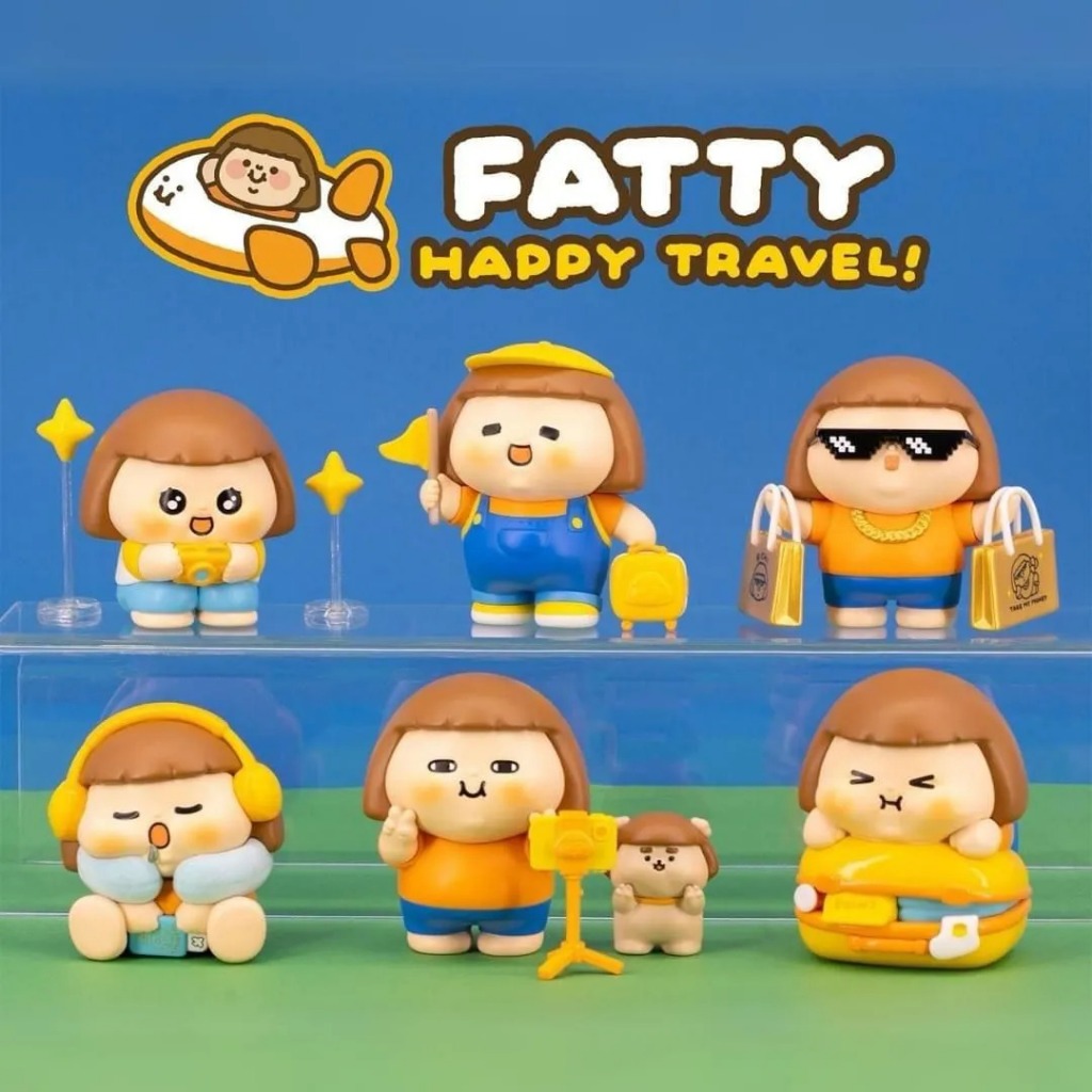 Fatty Happy Travel Blind Box by Plastic Thing