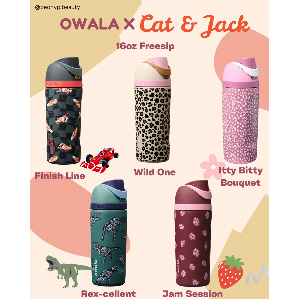 (พร้อมส่ง) Owala Cat&Jack Collection Wild one/ Jam Session/ Itty Bitty/ Finish Line