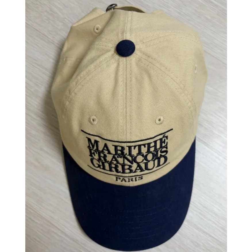 Marithe Francois Girbaud Classic Logo 6Panel Color Block / Embroidery Bear Cap / Daisy Flower Ball Cap (Navy)