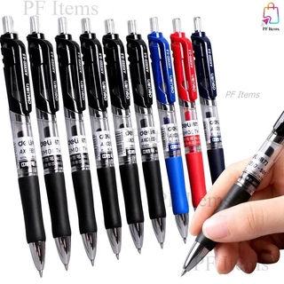 Deli ปากกาเจล 0.5mm ปากกาเปลี่ยนไส้ได้ สีดำ แดงและน้ำเงิน อุปกรณ์การเรียน อุปกรณ์สำนักงาน