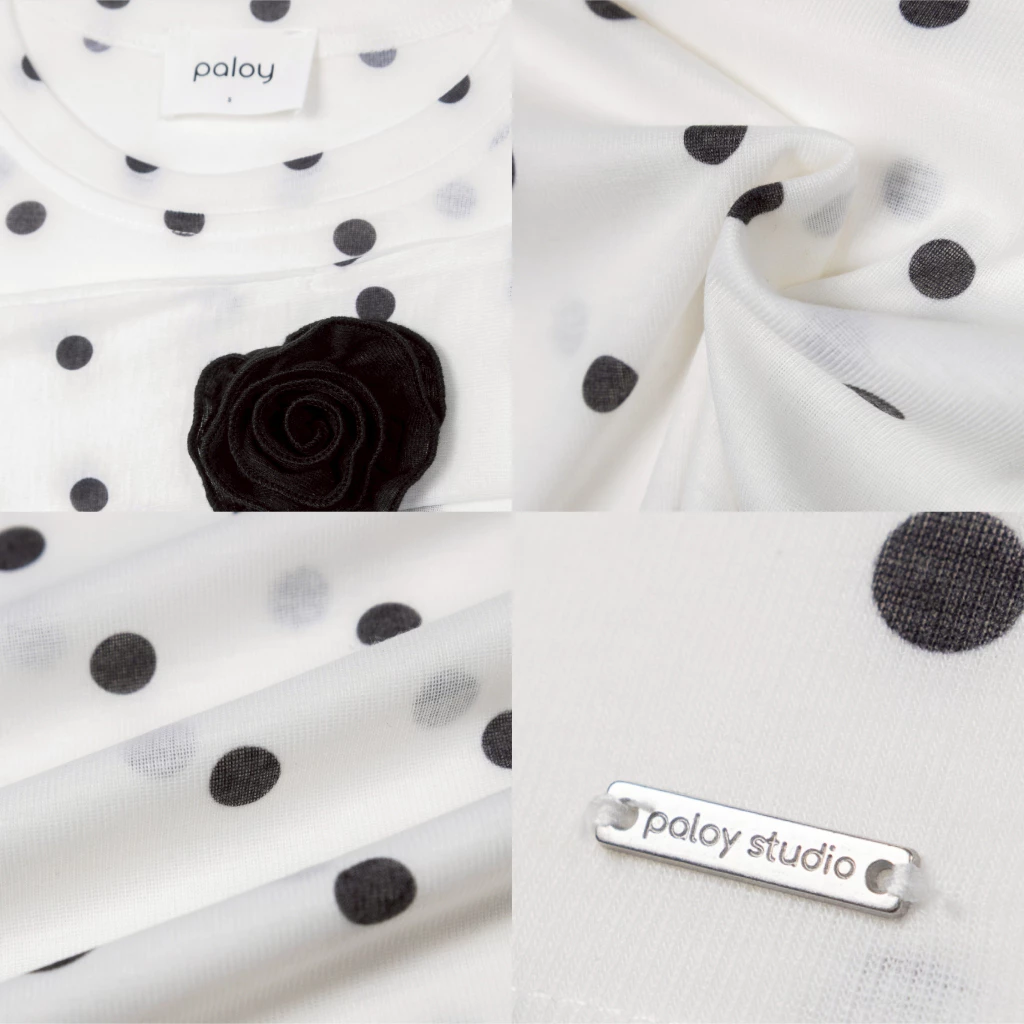 [Best Seller] Paloy - PL2360 Camellia Top เสื้อดอกคามิเลีย เสื้อแขนยาว ทรงเข้ารูป ปลายแขนแต่งดอกคามิเลีย thumbnail 8