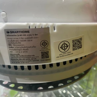 [Halogen] 💥 SMARTHOME / KASHIWA หม้ออบลมร้อน 1200 วัตต์ 12 ลิตร MV-009 โถสแตนเลส MV-1203 หม้ออบ หม้อลมร้อน