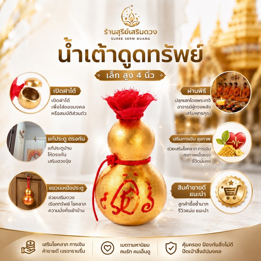 น้ำเต้าแท้ ผ่านพิธี (เปิดจุกด้วย) มีหน้าร้าน แก้ประตูตรงกัน เปิดผ้าแดง น้ำเต้าดูดทรัพย์ น้ำเต้า น้ำเต้าธรรมชาติ