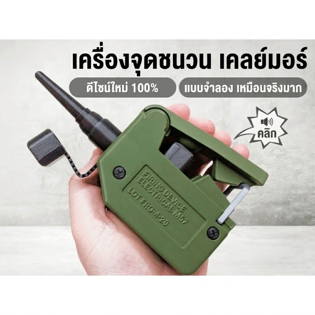 โมเดลเครื่องจุดระเบิด C4 & Claymore จำลองสมจริง – สเกล 1/1