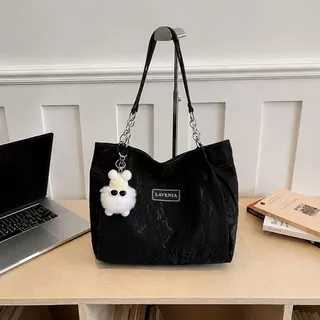 กระเป๋าผ้า Tote bag กระเป๋าโท้ทหนังแฟชั่นสำหรับผู้หญิง กระเป๋าสะพายไหล่หรูหราและอินเทรนด์