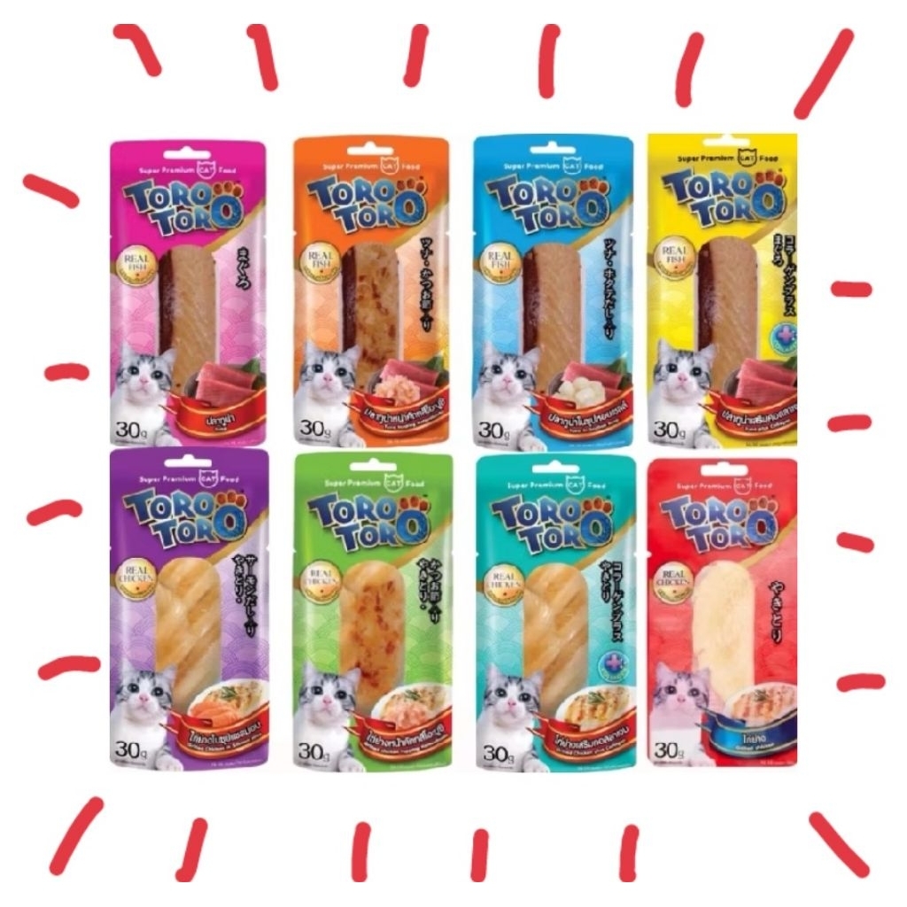 toro​ปลาชิ้น​ ไก่ชิ้น​ ยกโหล​ 12​ ซอง​ ล็อตใหม่