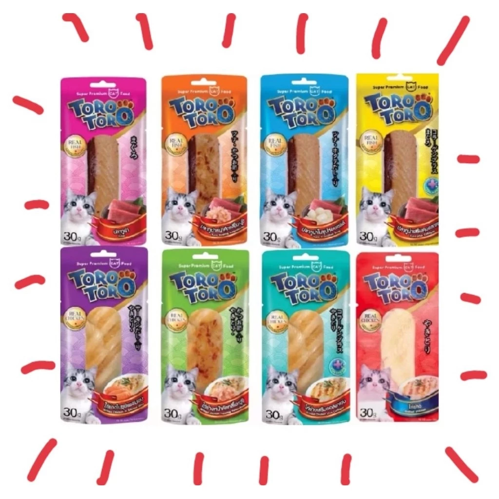 toro​ปลาชิ้น​ ไก่ชิ้น​ ยกโหล​ 12​ ซอง​ ล็อตใหม่