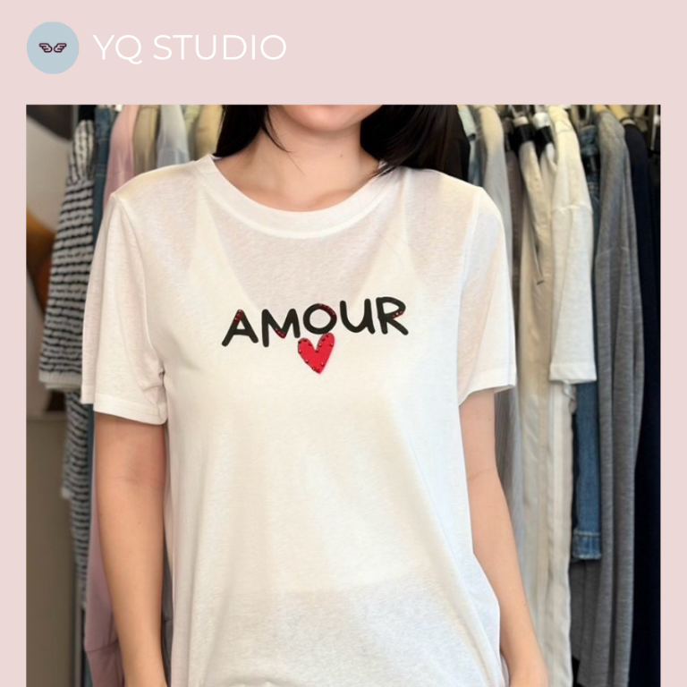 C107 YQ Korean Shop ยืดลาย AMOUR🩷