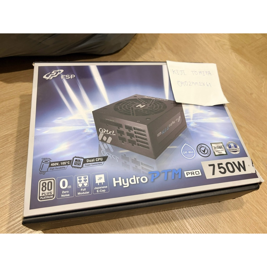 FSP Hydro PTM pro 750w 80+platinum มือสอง  อุปกรณ์สาย ครบ