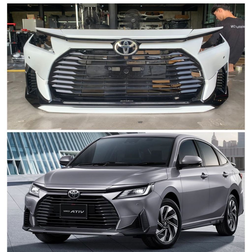 ชุดกันชนหน้ายาริสเอทีฟ 2024 Toyota yaris Ativ 2024 พร้อมสเกิร์ตหน้า Charismo