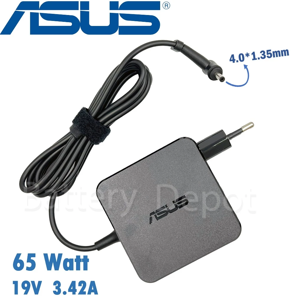 Asus Adapter ของแท้ 19V/3.42A 65W หัวขนาด 4.0*1.35mm สายชาร์จ เอซุส A540U อะแดปเตอร์, สายชาร์จ Asus