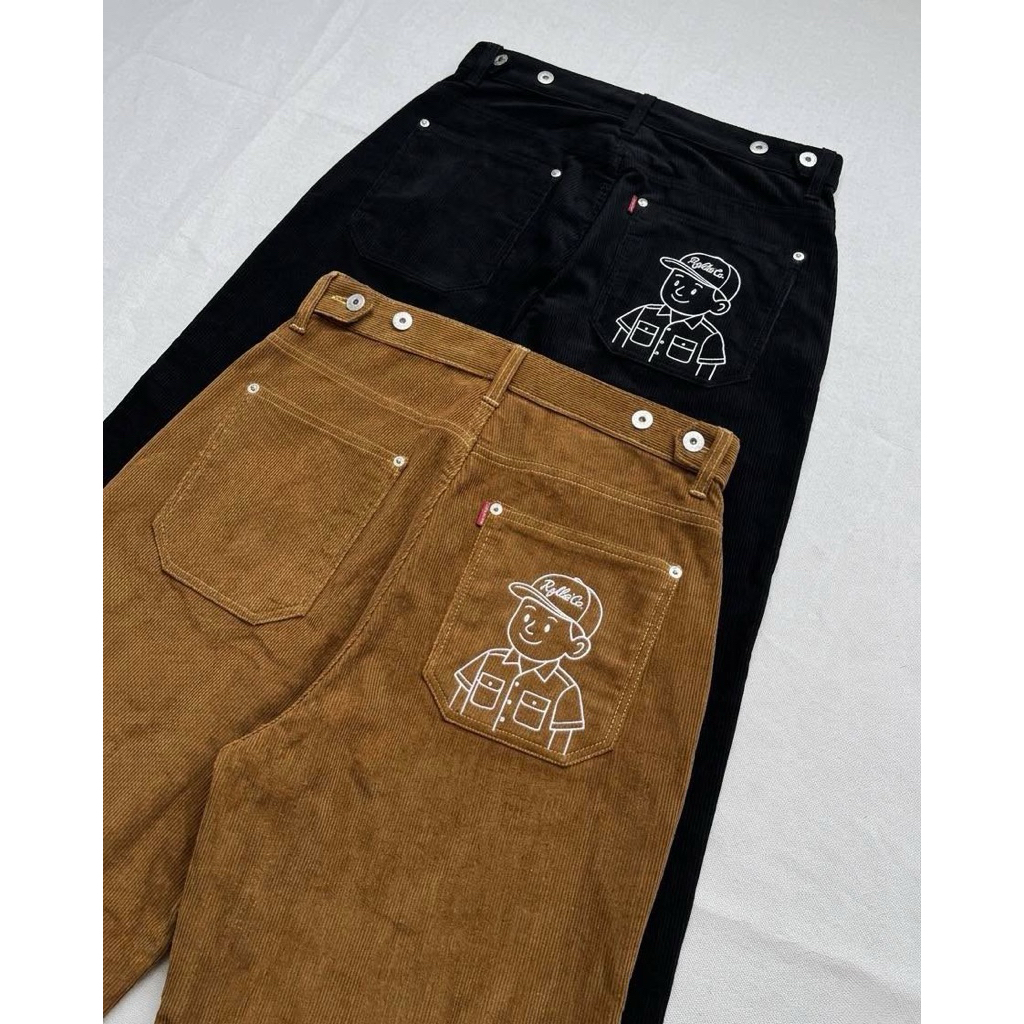 Corduroy Pants-กางเกงลูกฟูก ขากระบอกใหญ่