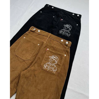 Corduroy Pants-กางเกงลูกฟูก ขากระบอกใหญ่