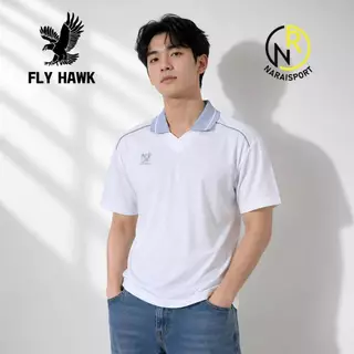 FLYHWAK A974 เสื้อดำ เสื้อฟุตบอลคอปก เสื้อสีแดง เนื้อผ้าเรียบลื่น ปลอดไฟฟ้าสถิตย์ ระบายเหงื่อดี ไม่อับชื้น