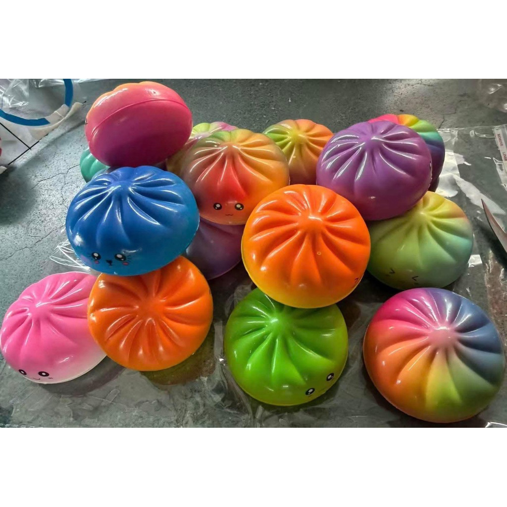 สกุชชี่ซาลาเปาเรนโบว์สุ่มสีเลือกไม่ได้ค่ะ พร้อมส่งจากกรุงเทพ