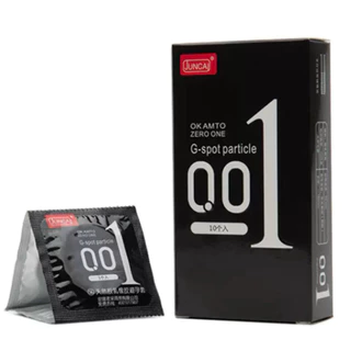 ถุงยางอนามัยรุ่นพิเศษบาง 0.01มม ขนาด 49-52มม ดำแดง (10ชิ้น/กล่อง) พร้อมส่ง