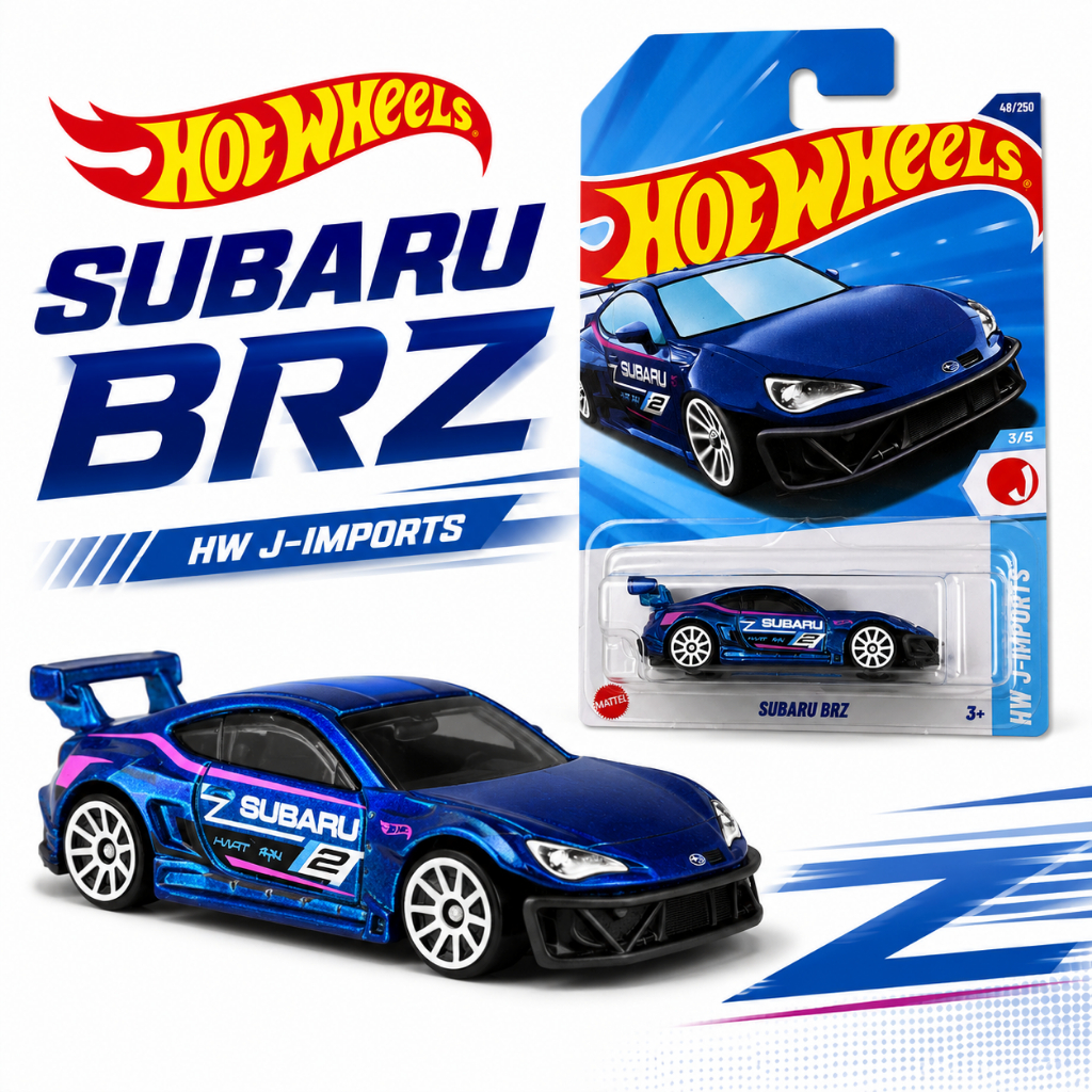 โมเดลรถ Hot Wheels Subaru BRZ (Pandem) HW J-Imports ของแท้ Mattel