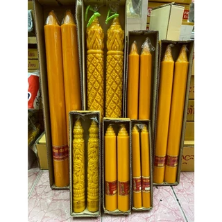 เทียนพรรษา เทียนเหลือง เทียนพรรษาแกะลาย เทียนคู่