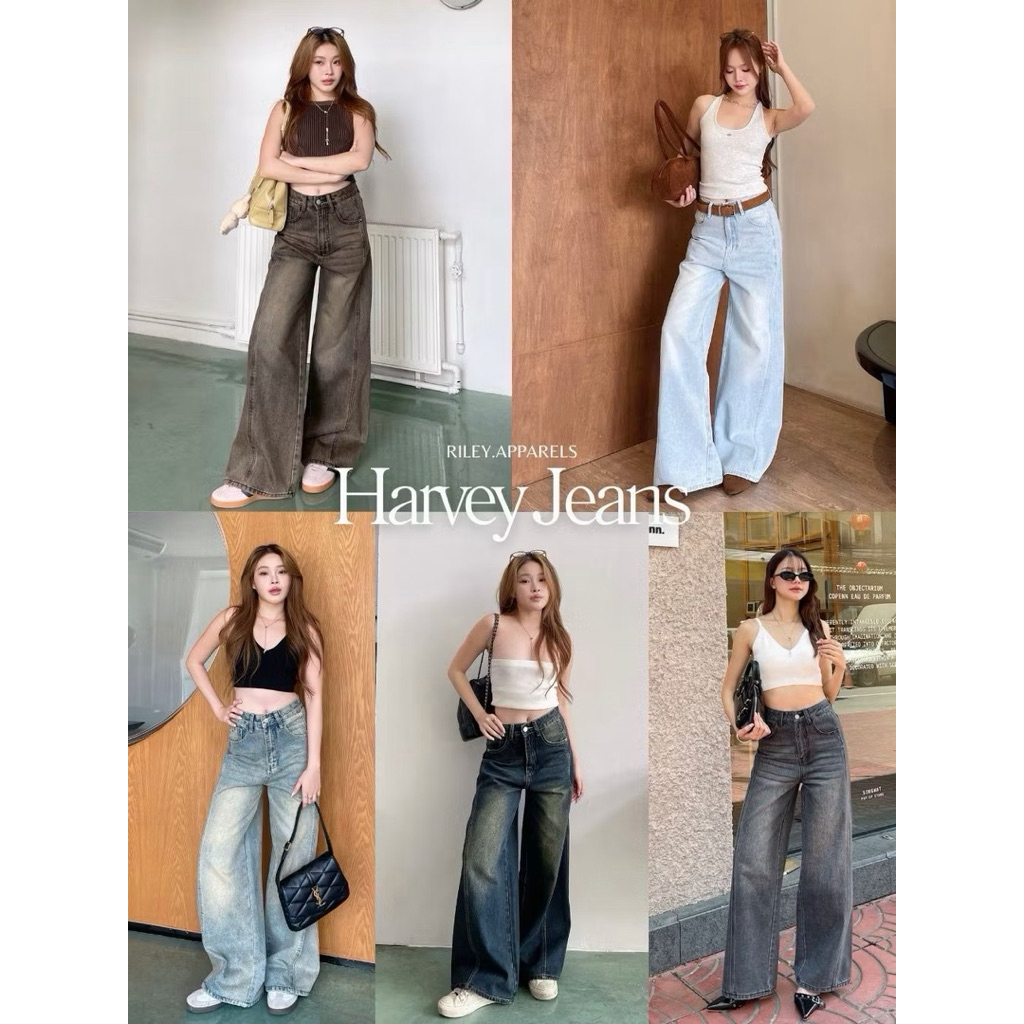กางเกงยีนส์ riley รุ่น Harvey jeans มือ2 สีfade charcoal