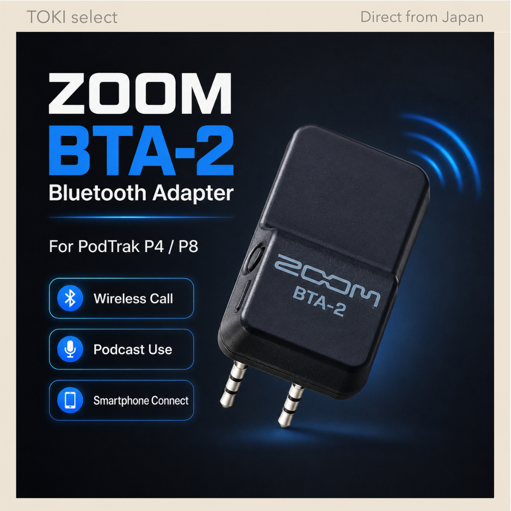 ZOOM BTA-2 Bluetooth Adapter for PodTrak P4 P8 Wireless Call Podcast Recording