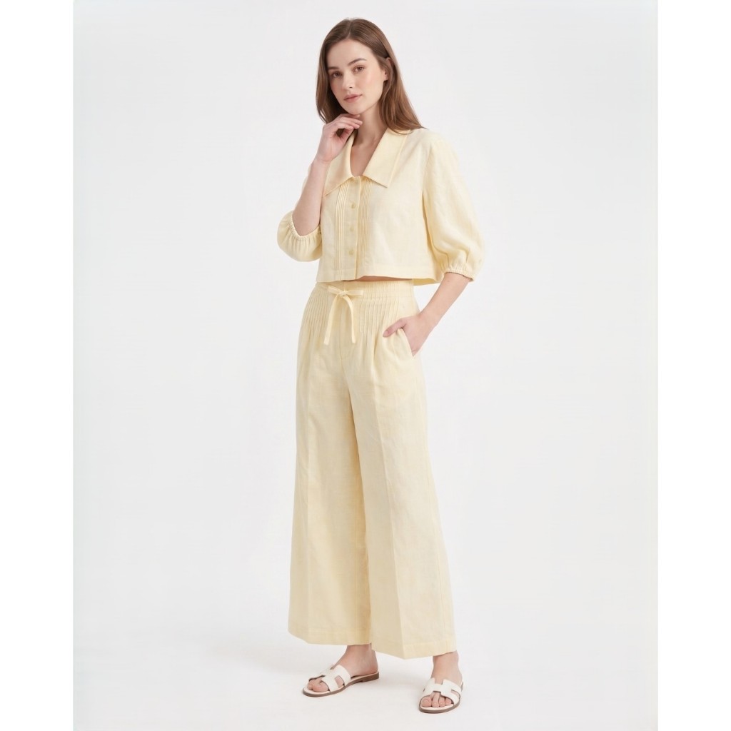 TANGO TANGERINE – PAWI PANTS กางเกงขายาวทรงขากว้าง เชือกผูก
