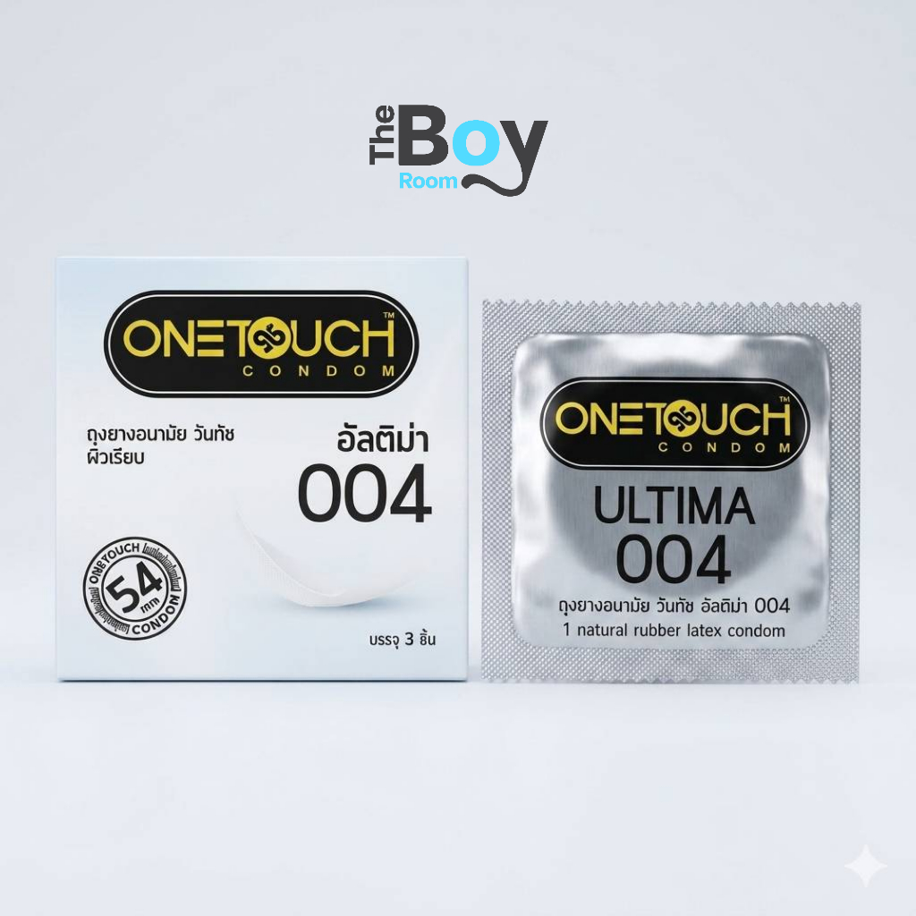 Onetouch 004 ถุงยางอนามัย วันทัช รุ่น อัลติม่า ชนิดเรียบ บาง ไซส์ 54