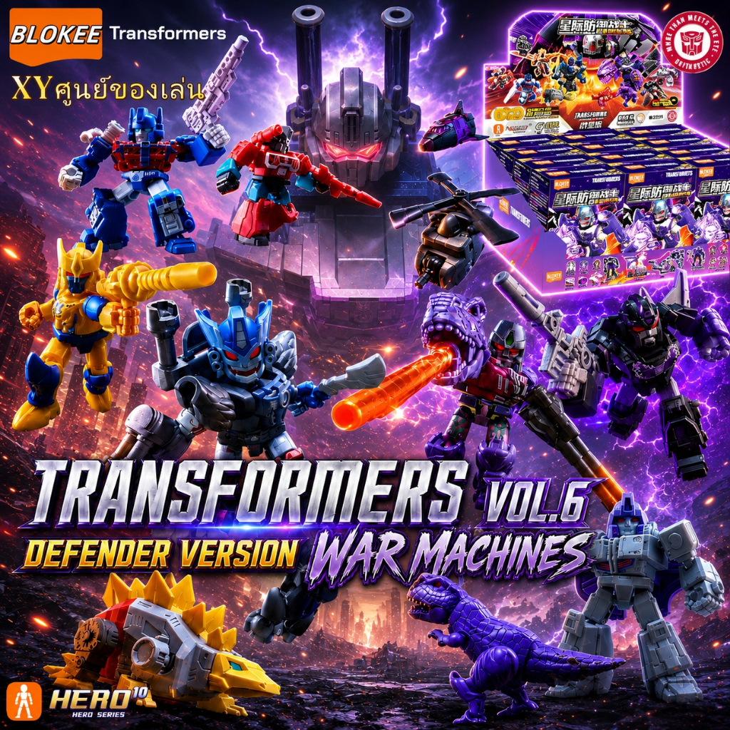 BLOKEES Transformers Defenoer Version Dinosaur Megatron Beast Optimus Prime building block set  gift for boys