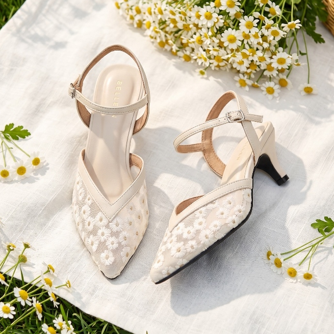 HaloBangkok รองเท้า High Heel หนัง Pu Leather รุ่น LA49003