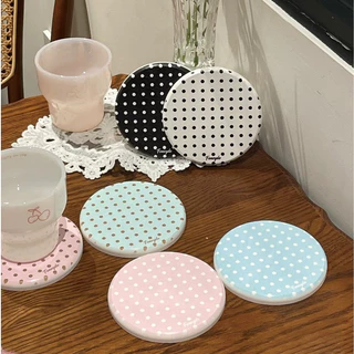 ShopAt.Two[CS7256] ที่รองแก้วน้ำ แผ่นหินดูดซับน้ำ แห้งไว พร้อมส่ง