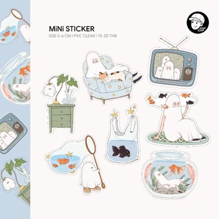 khunyunn - MIni Sticker Coming Home collection สติกเกอร์ไดคัท ขอบใส กันน้ำ