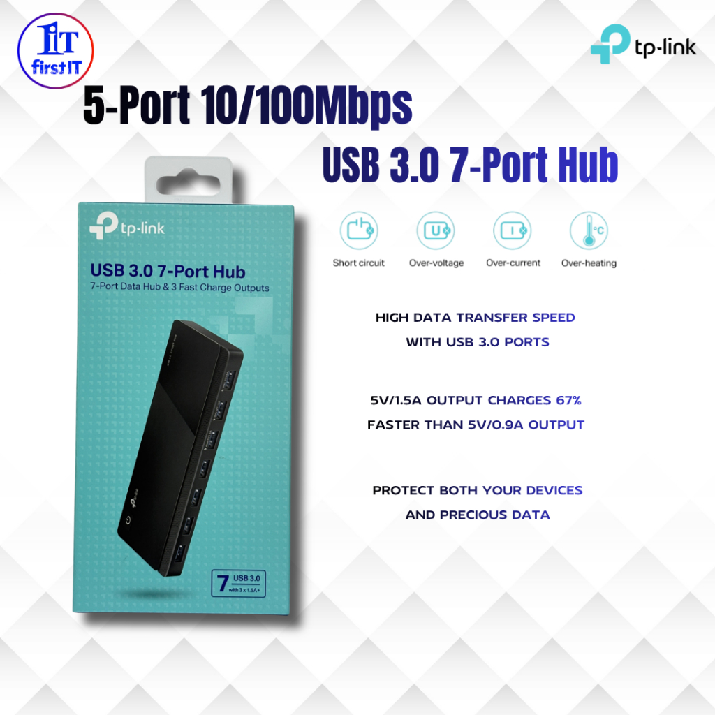 TP-LINK USB 3.0 7Port Hub UH700 (UN) ( ออกใบกำกับภาษีได้ )